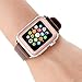 [2-Pack] for Apple Watch Series 2 38 mm - SuperGuardZ 3D Curved Full Cover Tempered Glass Screen Protector [Rose Pink], Full Screen Coverage, Edge-to-Edge Protect [Lifetime Replacement]