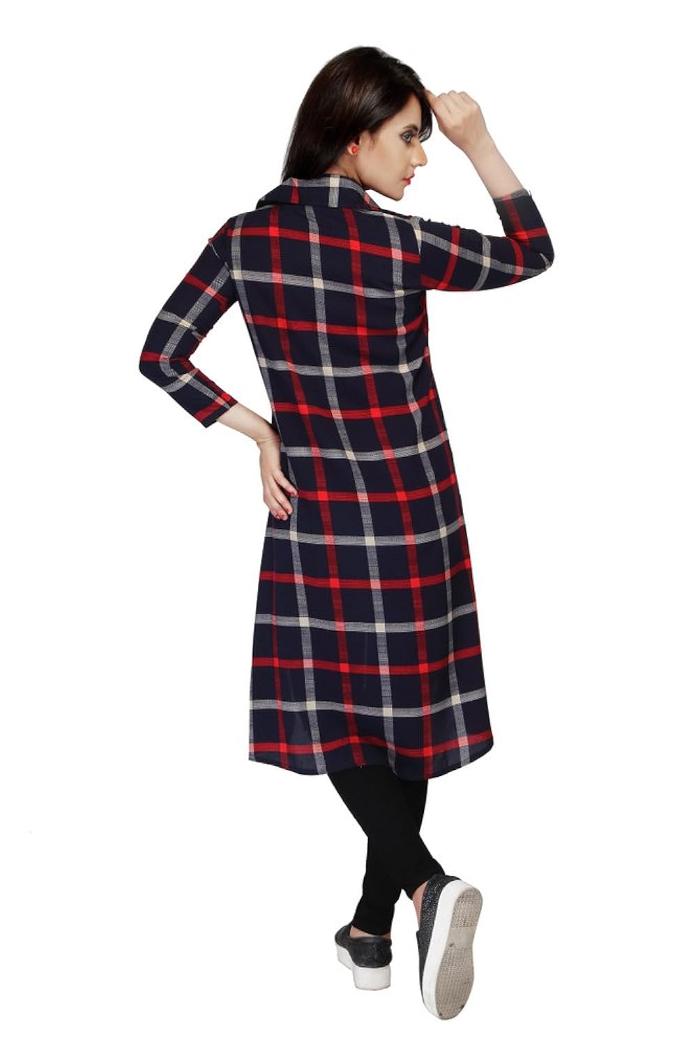 iraa new checked long women shrug(32" and 34")