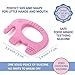 Teething Pain Relief BPA Free Silicone Toy and Pacifier Clip Holder for Stylish Little Girls, Pink Elephant Teether Toys, Best for Freezer, 6 12 Months 1 Year Old - Baby Shower Gifts
