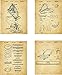 Pizza Patent Wall Art Prints - set of Four (8x10) Unframed - wall art decor for pizza lovers