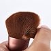 amoore Foundation Makeup Brush Kabuki Brush Wooden Handle Make up Brush Perfect For Blending Liquid, Cream Flawless Powder Cosmetics (1 Pcs Angled Round Brush)