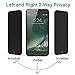 iPhone 7 Plus Privacy Screen protector,VZZNN Anti Spy Anti-Glare Ballistic Tempered Glass HD 2.5D Curve Edge Full Screen Protector 9H Hardness