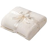 bearberry Super Soft Fluffy Throw Blanket Lightweight Cozy Warm Throw Blankets for Couch Bed Sofa All Season(Cream, 40”x50”)