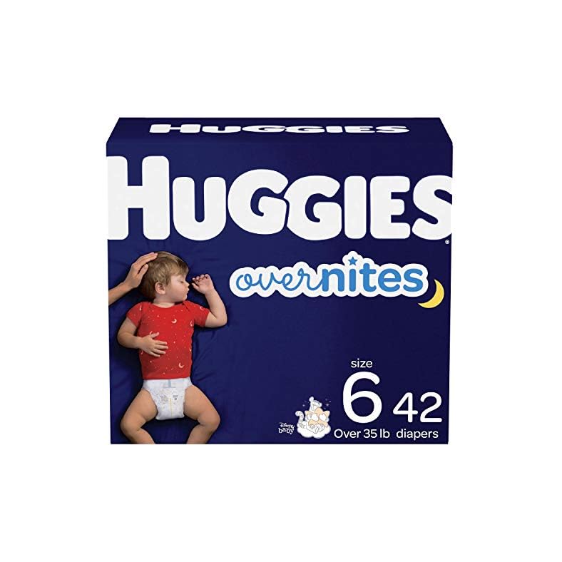 Huggies Overnites Diapers, Size 6