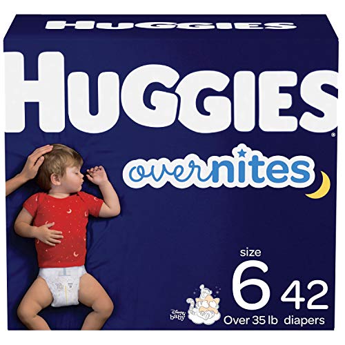 Huggies Overnites Diapers, Size 6