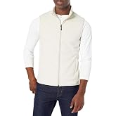 Amazon Essentials Men's Full-Zip Polar Fleece Insulated Vest (Available in Big &amp; Tall)
