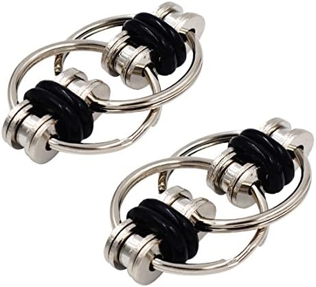 Iagree Stainless Steel Chain Fidget Toy Stress Reducer all at your Finger Tips Toy -Quiet and Soothing Gadget Perfect for ADD, ADHD, Anxiety, and Autism Adult Children(2 packs)
