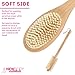 Bath Brush With Double Sided Head & FREE Hanging Hook. A Body Brush is Perfect for Exfoliating and Dry Brushing. Our Long Handled Back Brush Is The Best Shower Brush/Back Scrubber For Men And Women!