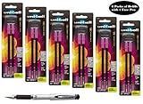 Uni-ball Signo Impact 207 Refills, Black Gel Ink, 1.0mm Bold Point, 6 Packs of Refills 65808 with 1 Pen