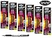 Uni-ball Signo Impact 207 Refills, Black Gel Ink, 1.0mm Bold Point, 6 Packs of Refills 65808 with 1 Pen