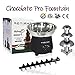 THRITOP Chocolate Pro Fountain,3-Tier Stainless Steel Tower Chocolate Fondue, Fountain kit 11' Black 1lb