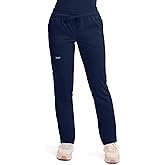 Cherokee Scrubs for Women Mid Rise Tapered Leg Drawstring Pant with 5 Pockets, Cargo Bottom with 2 Way Stretch Fabric- WW105