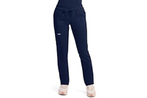 Cherokee Scrubs for Women Mid Rise Tapered Leg Drawstring Pant with 5 Pockets, Cargo Bottom with 2 Way Stretch Fabric- WW105