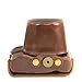 MegaGear MG638 Olympus OM-D E-M10 Mark II, E-M10 (14-42mm) Ever Ready Leather Camera Case and Strap - Dark Brown