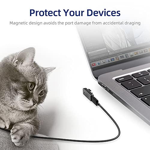USB C Magnetic Adapter Type C Connector: USB 3.1 Charging Cable Switcher Converter - PD 100W Quick Charge - 9GB/s Data Transfer 4K@60Hz Video Output - Compatible with MacBook Pro/Air USB C Devices