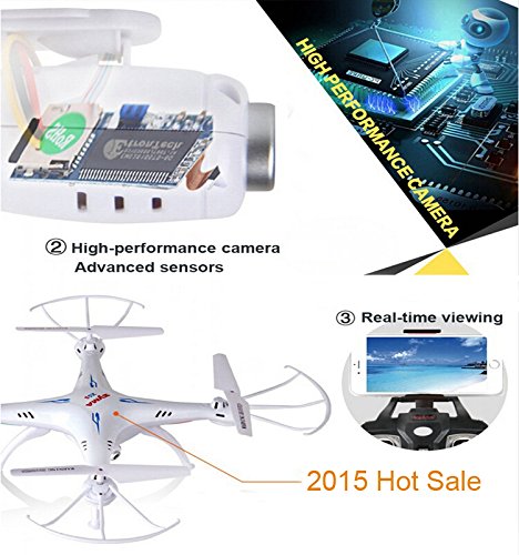 Cheerwing Syma X5SW-V3 FPV Explorers2 6-Axis Gyro RC Headless Quadcopter Drone UFO with HD Wifi Camera