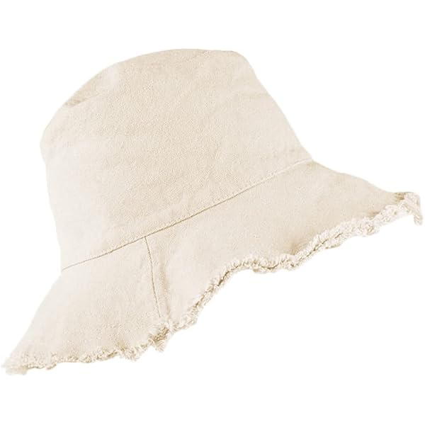 Frayed-Edge-Bucket-Hat-Summer Distressed-Beach-Sun-Hat-for  display picture 3