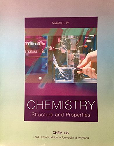 Chemistry Structure and Properties Third Custom... 1269885979 Book Cover