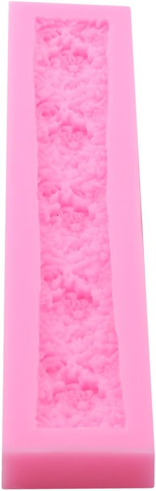 Jixing Rectangular Rose Silicone Mold,Handmade Soap Mold,Cake Mold Decorating,Fondant Baking Mold