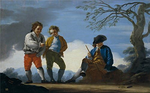 'Castillo Jose Del Muchachos Jugando Al Chito 1780 ' Oil Painting, 12 X 19 Inch / 30 X 49 Cm ,printed On Polyster Canvas ,this Amazing Art Decorative Canvas Prints Is Perfectly Suitalbe For Laundry Room Artwork And Home Gallery Art And Gifts