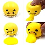 Crystallove 6pcs Novelty Gag Toys Spitting Yolk Egg Prank Squeeze Stress Relief Toys for Practical Jokes