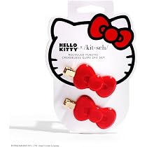 Amazon.com: Hello Kitty x Kitsch - Pinzas para peinar el cabello ...