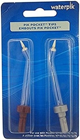 Waterpik Pik Pocket Tips For Models WP-60/65/70/72/75, Color May Vary [PP-70E] 2pk