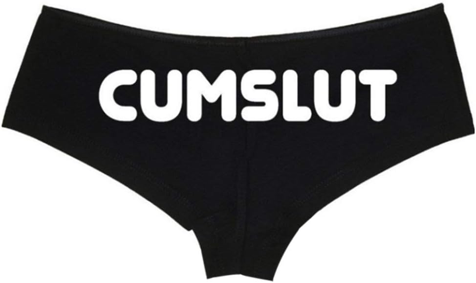 CutebilityWomen Underwear Sexy Womens Back Funny Letters Printed G-String Low Waist Plus Size Briefs Underwear