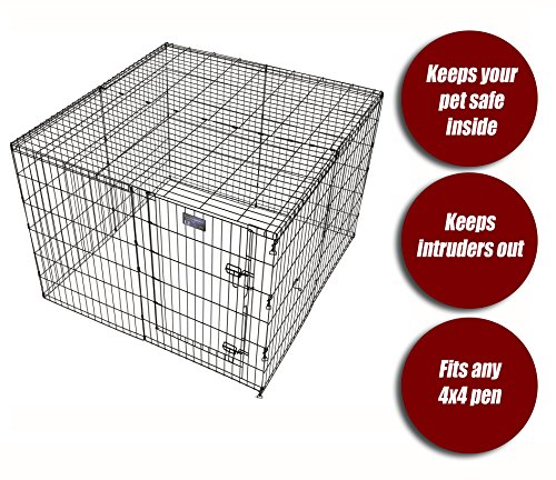 image for MidWest Homes for Pets Exercise Pen Metal Top | Dog Pen Top Fits Midwe