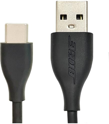 Geekria USB-C Charging Cable 2-Pack For Bose Earbuds - 1ft Short Charger Cord