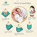 Muslin Swaddle Blankets for Baby - 7 Pcs Set - 4 Swaddles, 2 Clips, Baby Gift Box - 100% Organic Cotton - Unisex Pack for Boys and Girls - Newborn, Infant and Toddler - 47x47 Large Wrap Swaddles