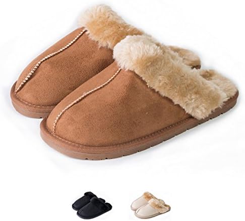 Amazon モコモコ素材で優しい履き心地 ムートン スリッパ 靴 全3色 S ベージュ シューズ バッグ