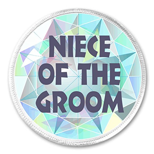 A&T Designs Niece of the Groom Diamond 3" Sew On Patch Wedding Marriage Bride