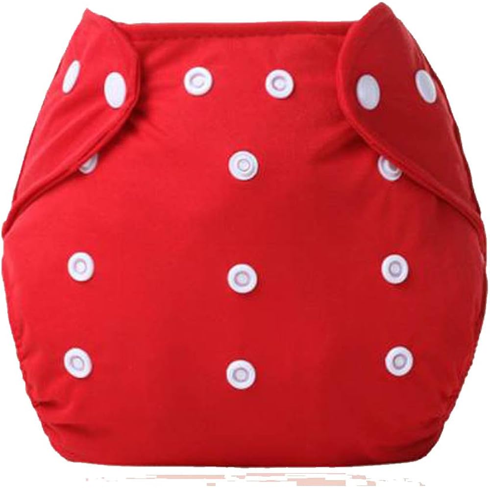 Adjustable Reusable Swim waterproof Nappy/Diaper Cover. One size fits all. (Red) Amazon.co.uk