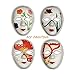 BESTOYARD 12pcs Full Face Mask Halloween Mask White DIY Mask Dance Cosplay Masquerade Party Mask (6pcs Male and 6pcs Female)