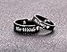SunnyHouse Jewelry His or Hers Matching Set His Crazy Her Weirdo Titanium Stainless Steel Couple Ring