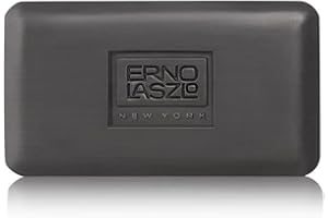 Erno Laszlo Sea Mud Deep Cleansing Bar for Skincare, Charcoal Cleansing Face Bar Purifies, Unclogs Pores, Absorbs Excess Oil, 3.4 Oz, Black