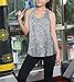 JL&LJ Women Tank Tops Soft Cotton Racerback Workout Loose Fit Plus Size Vest for Yoga Jogging Running (Gray, XL)