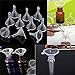 Freedi 12Pcs Mini Clear Plastic Funnels for Essential Oils Lab bottle & Perfume Craft Spice Filling Liquid Small