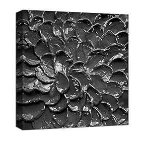 Canvas Wall Art Abstract Beautiful Flowers Oil Painting Features Painting Artwork for Home Prints Framed - 12x12 inches
