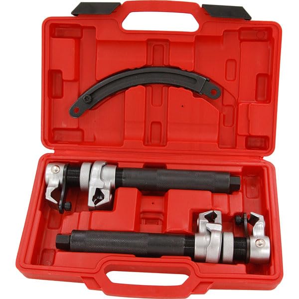 Neilsen CT3611 Coil Spring Compressor Kit Heavy Duty with Adjustable Safeguard Brace 23mm–280mm Range | 1200kg Capacity per Pair | Use with 19mm Socket or Wrench
