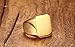 enhong Mens Rings Stainless Steel Square Signet Rings for Men,Gold Pinky Thumb Ring for Dad Father Jewelry Gift for Him,Men's Ring for Biker Size 12