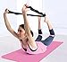 Yoga Stretch Strap, Cotton Non Elastic Multi Loop 80 inch Exercise Stretching Band for Physical Therapy, Pilates, Dance, Hamstring, Gym, Pose Fixing, Training, Bonus Carry Bag and Instructions Guide