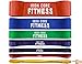 Warm Up Bands for Activation and Shoulder Warm Up - Extra Light Weight Wide Leg Resistance Bands for Legs and Butt for Women and Men - Gym Equipment Bands - Warming Up Rubber Bands - XX Small Yellow