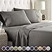 HC COLLECTION Twin Sheet Set w/ 1 Pillowcase, Hotel Luxury Platinum 1800 Series Brushed Microfiber Bed Sheets, Ultra Soft Lightweight Breathable Cooling 3 Pcs Bedding, All Season Easy Care, Gray