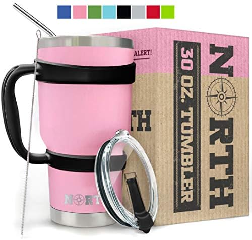 Sensible Needs North Pink Stainless Steel Tumbler 5-Piece Set, 30