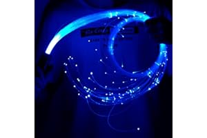 AKEPO Fiber Optic Whip, LED Whip Lights Space Dancing Party Rave Toy 10 Colors 40 Effect Modes for Music Festivals Art Light Shows Stage Carnival