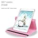 iPad Mini 1/2/3 Case - 360 Degree Rotating Stand Smart Cover Case with Auto Sleep/Wake Feature for Apple iPad Mini 1 / iPad Mini 2 / iPad Mini 3 (Pink) …
