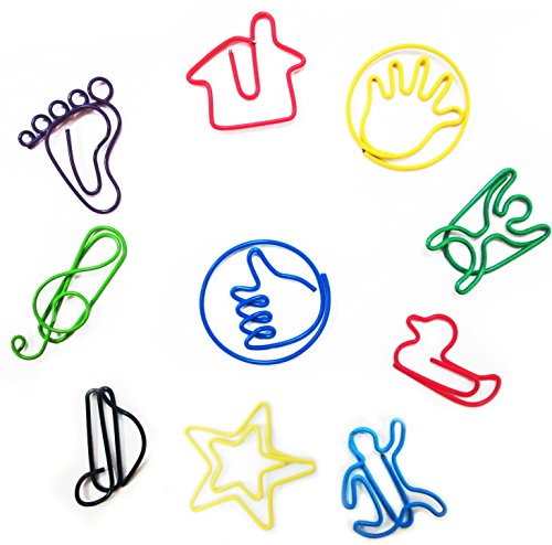 Ovee Lando paper clip 40 of 10 styles good for bookmark office stationery school sticker notes notebook agenda pad
