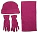 3 Piece Hat, Scarf & Glove Women's Winter Set